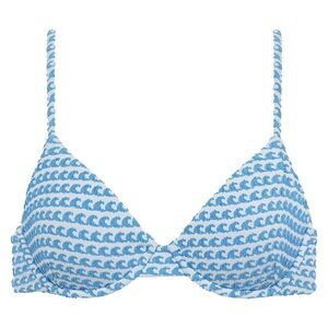 Montce Wave Repeat Bikini Top - XS